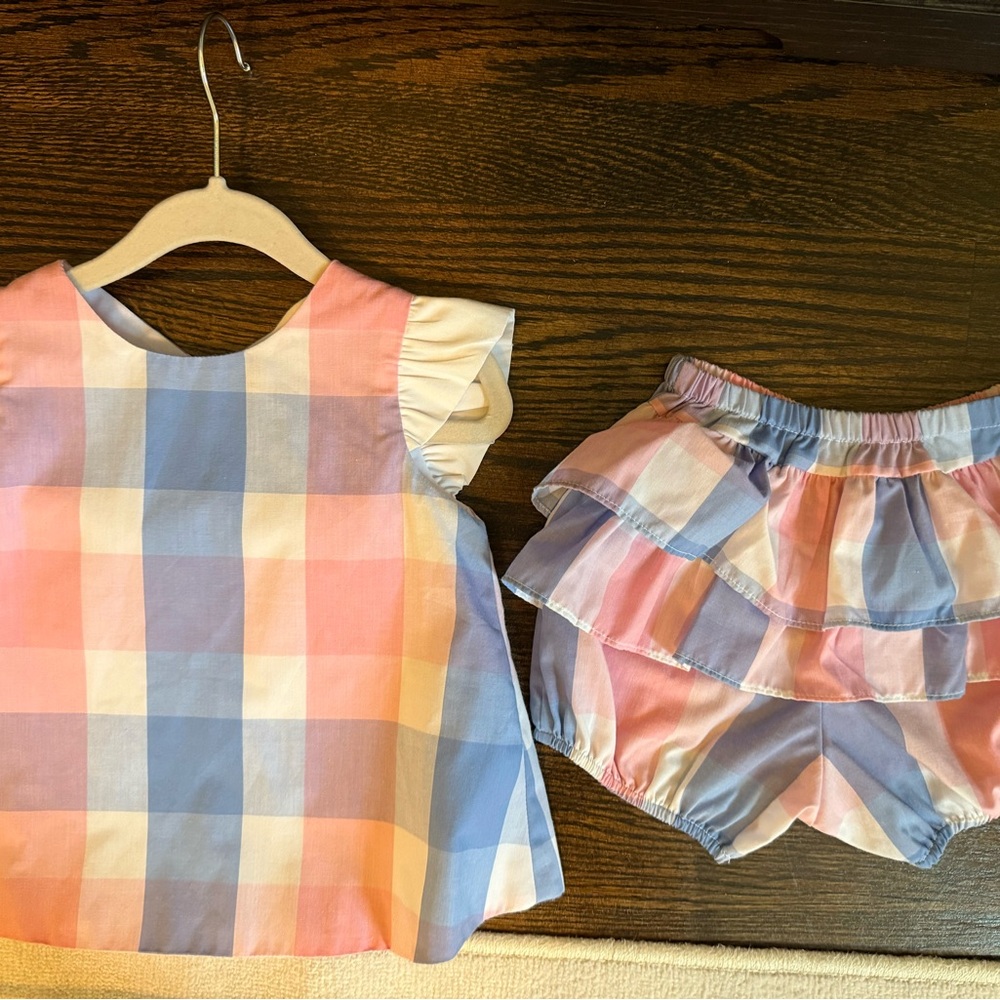 The Beaufort Bonnet Company Pink and Blue Matching Set